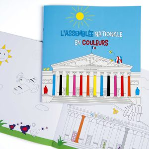 Cahier de coloriage Assemblée nationale en couleurs