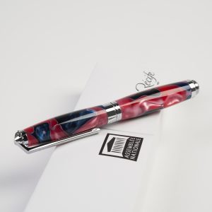 Stylo roller Pearl bleu-rouge